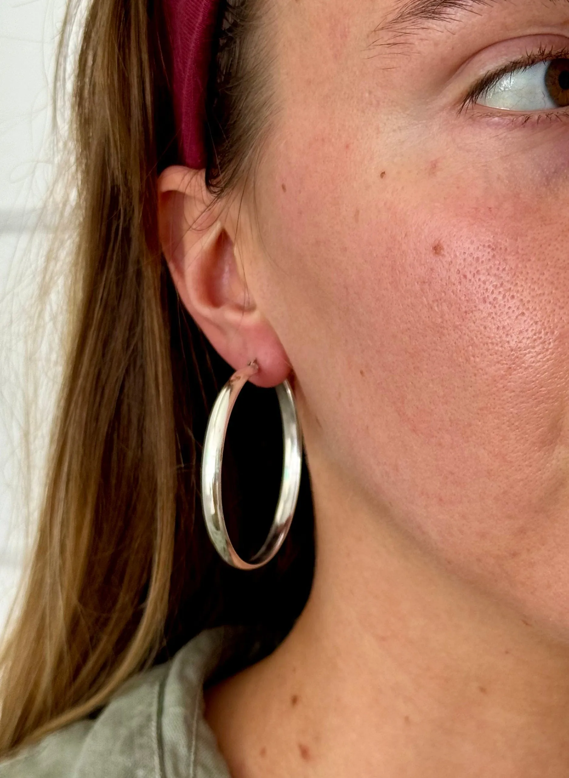 Silver Hoops