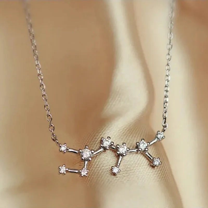 Simple Fashion Zodiac Constellation Necklace for Women