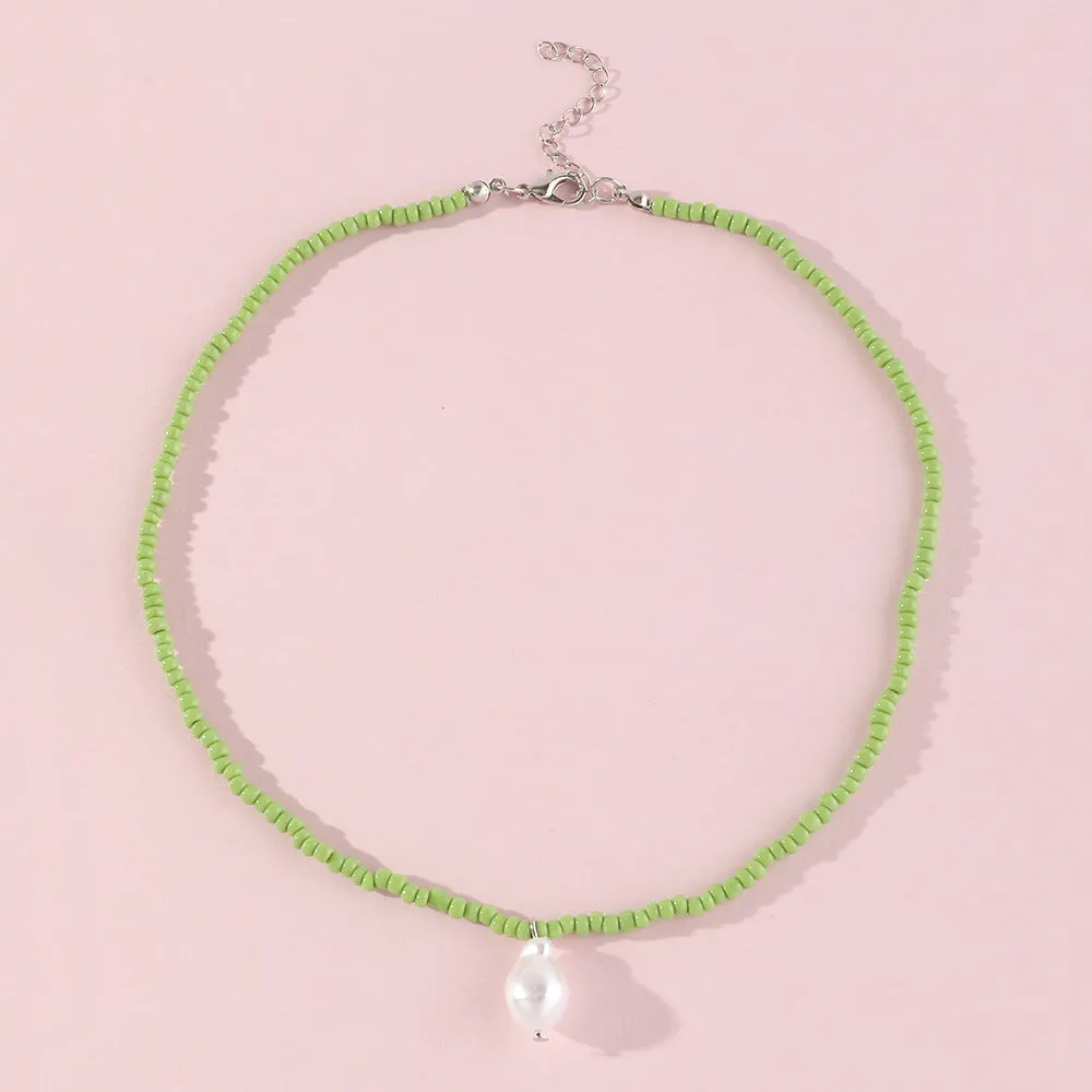 Simple Five-pointed Star Moon Necklace Girl