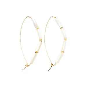 Slider Mother-of-Pearl Hoops