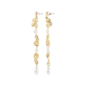 SLOAN pearl earrings gold-plated
