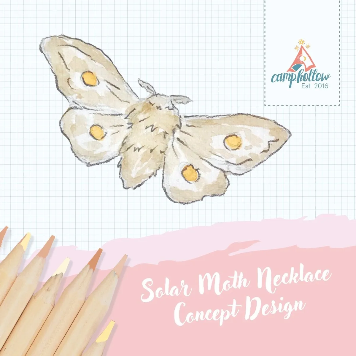 Solar Moth Necklace