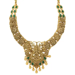Sovereign Lakshmi Peacock Fusion 925 Magnificent Grand Work Necklace