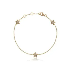 STASIA MINI Triple Star Diamond Bracelet