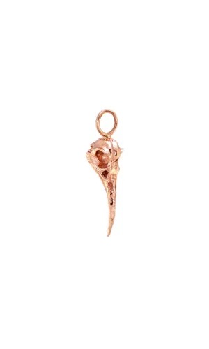 Sunbird Skull Gold Earring Charm