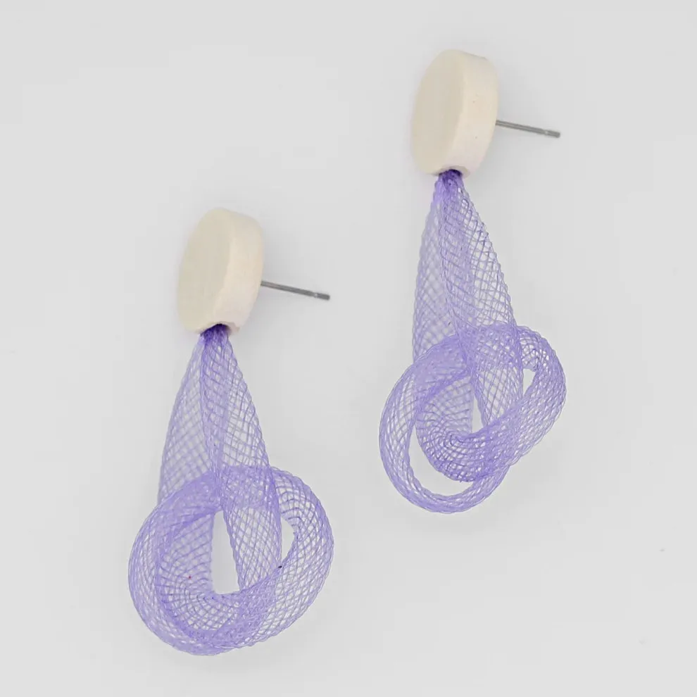 Sylca Mesh Abstract Earrings Style SD22E11