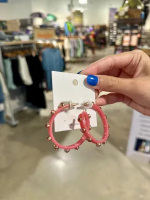 Thin Crystal Station Acetate Hoops
