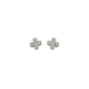 UNRAVELLED Tiny Cross Studs