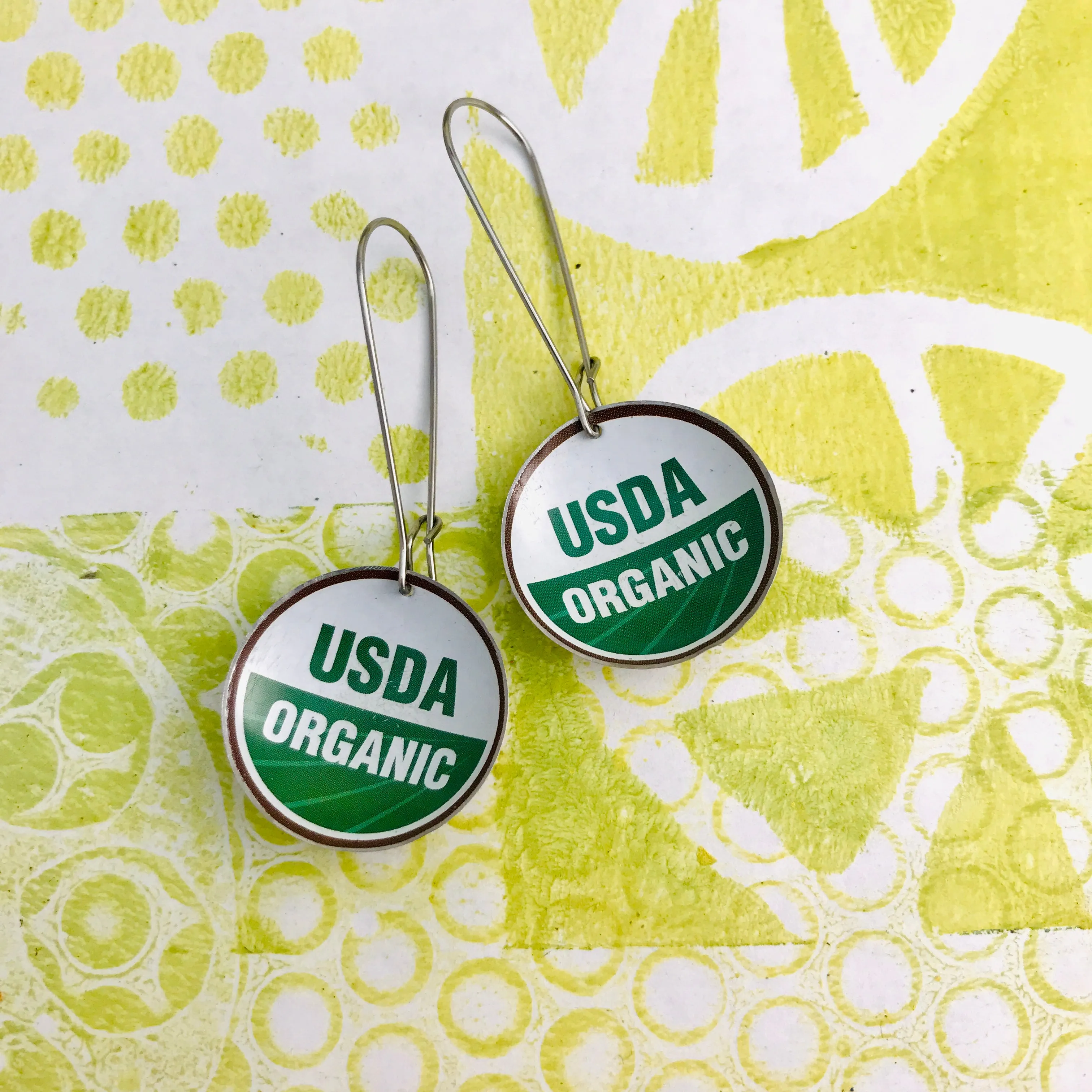 USDA Organic Medium Basin Earrings