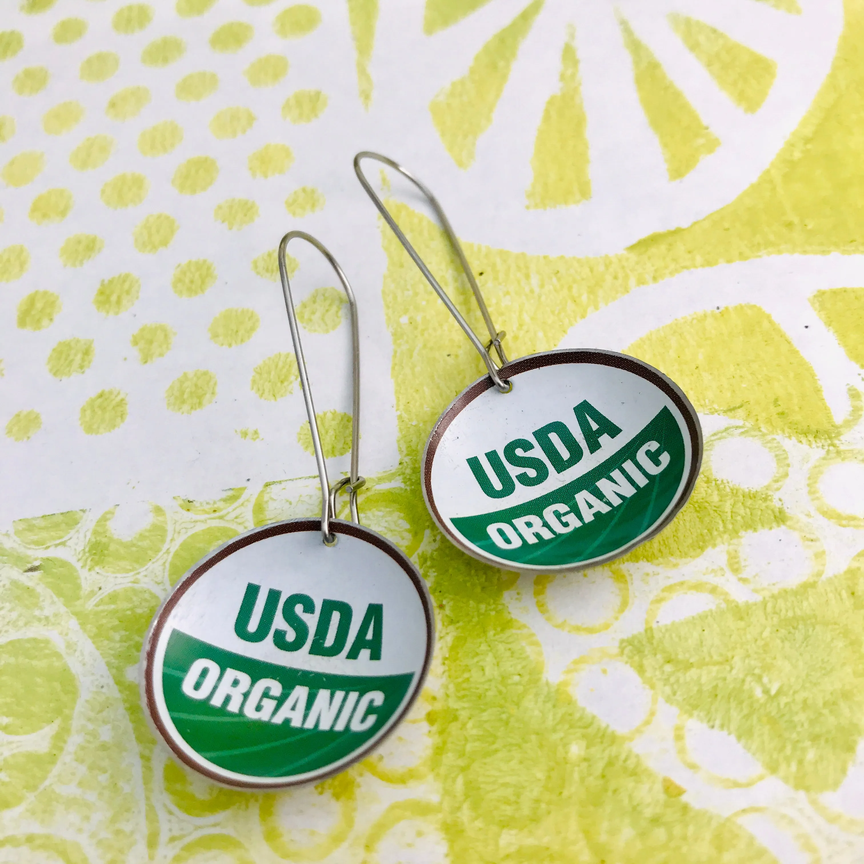 USDA Organic Medium Basin Earrings