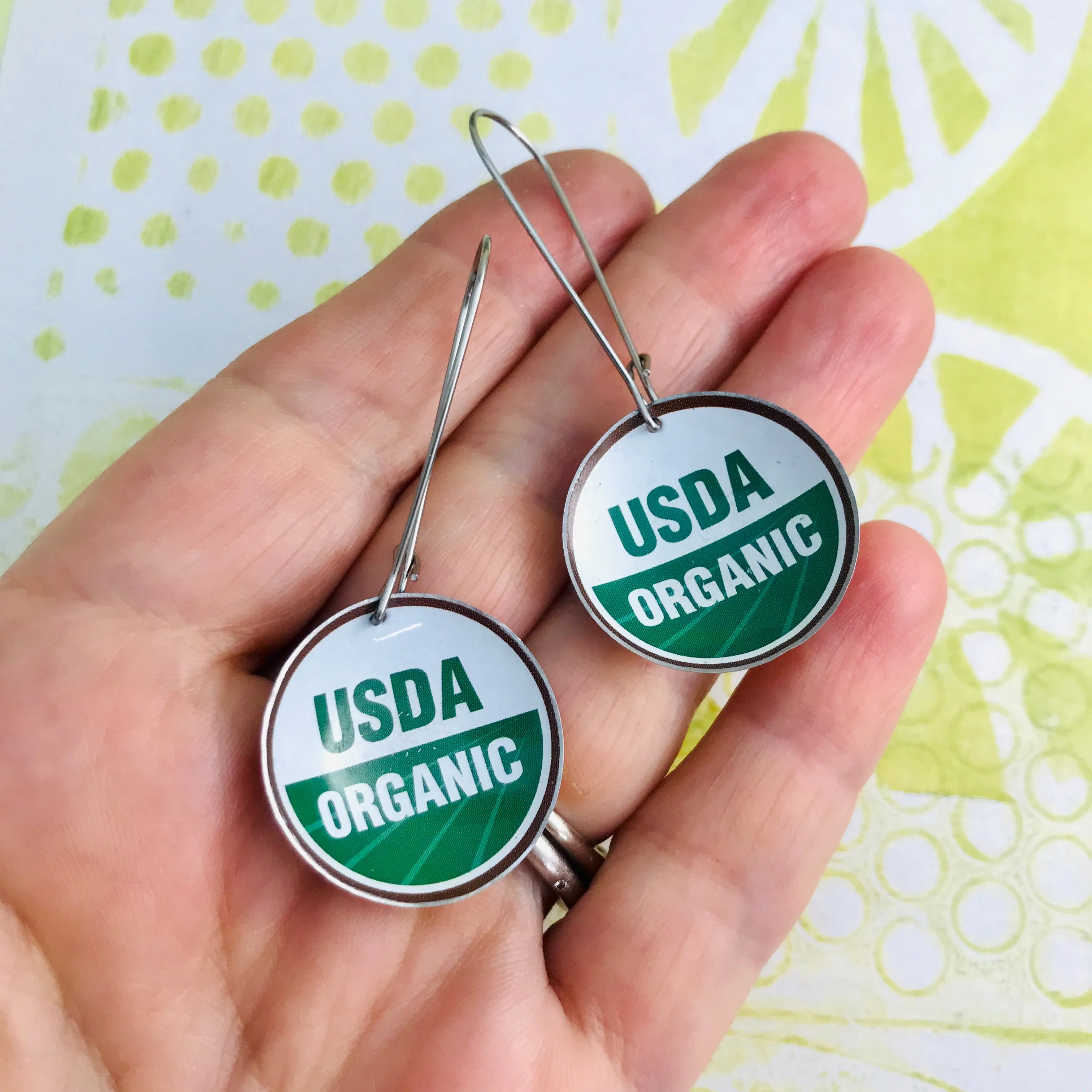 USDA Organic Medium Basin Earrings