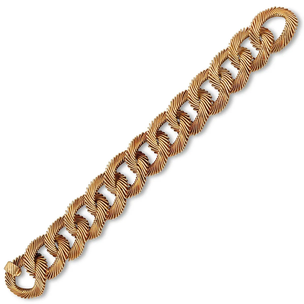 Van Cleef & Arpels Angel Hair Vintage 18k Yellow Gold Bracelet 1960's