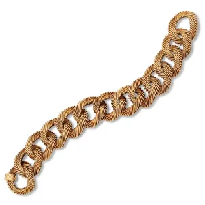 Van Cleef & Arpels Angel Hair Vintage 18k Yellow Gold Bracelet 1960's