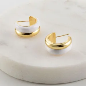 Vic Lilac Hoop | Gold
