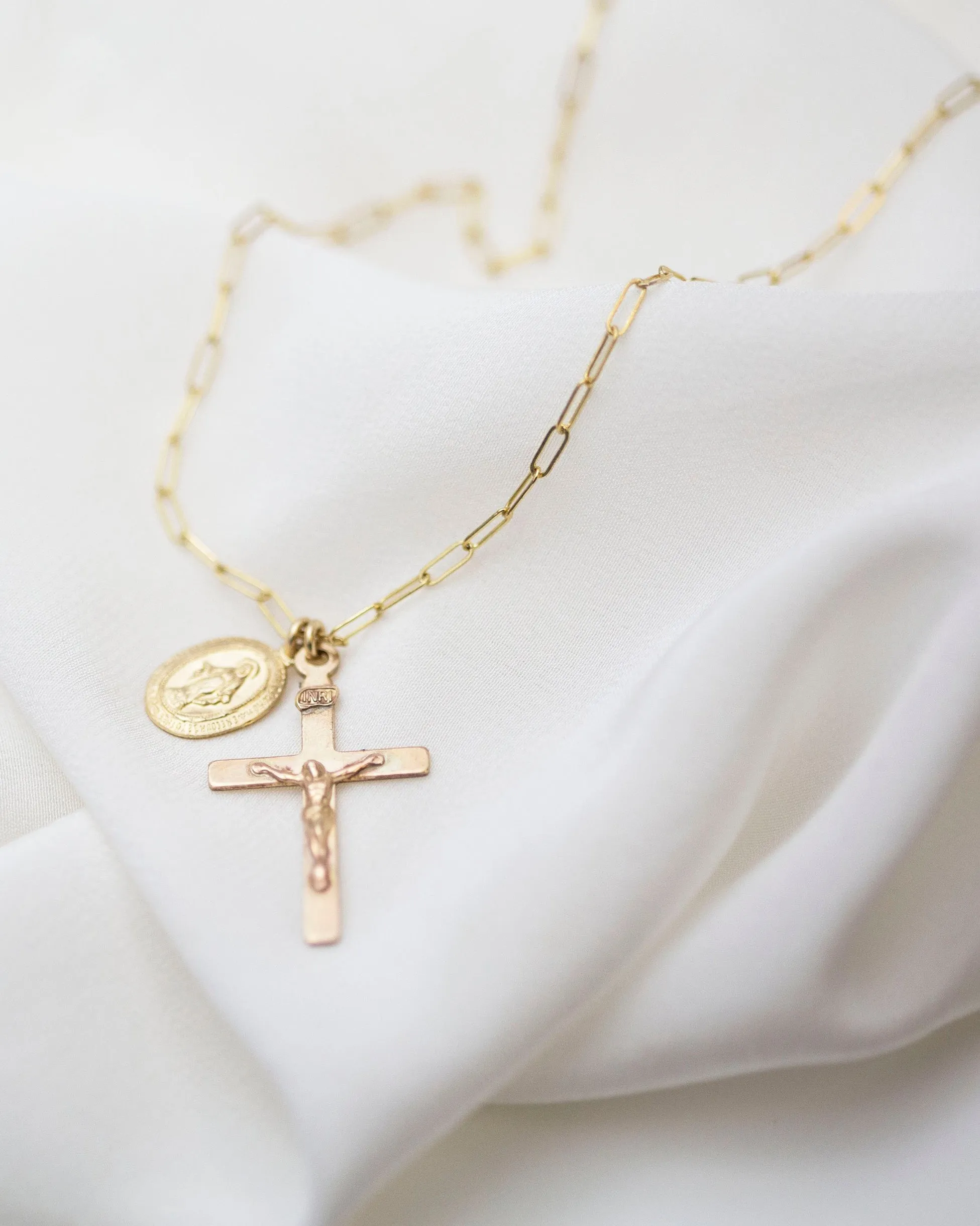 Vintage Cross charm Necklace