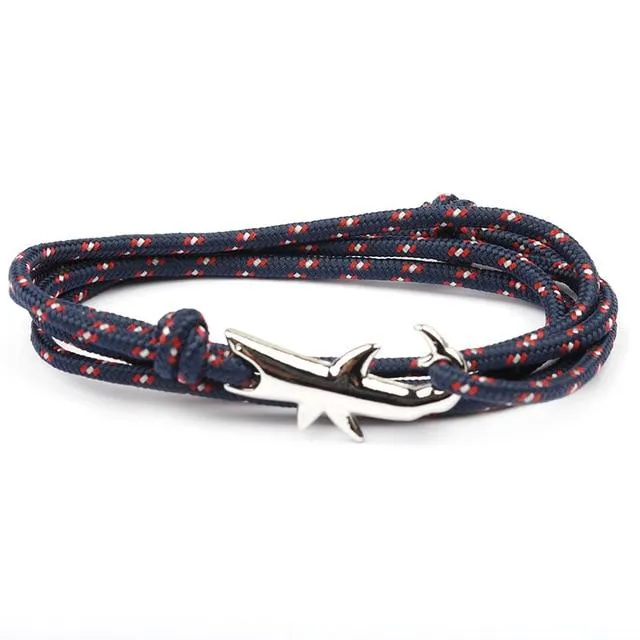 West Anchor Navy Jaws Bracelet