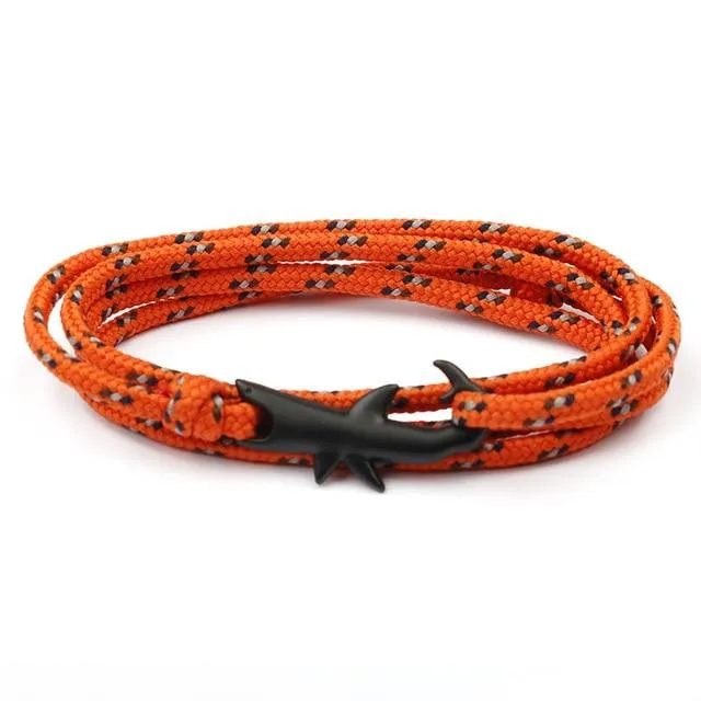 West Anchor Orange Jaws Bracelet (Black)