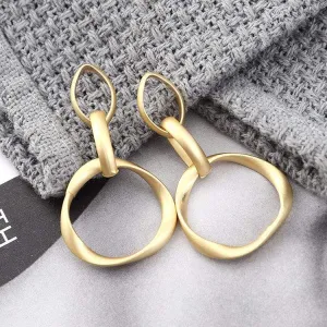 Womens Gold Tone Small Hoop Earrings Non-Tarnish
