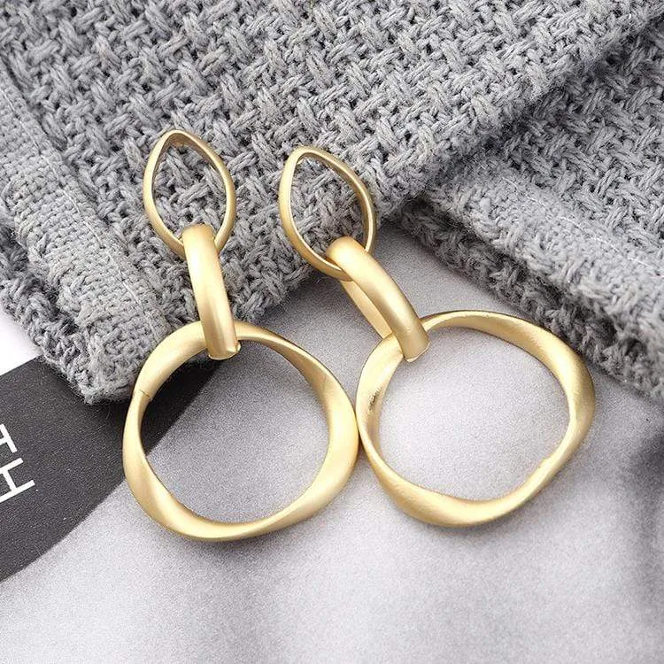 Womens Gold Tone Small Hoop Earrings Non-Tarnish